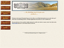 Tablet Screenshot of laurelmountainforge.com